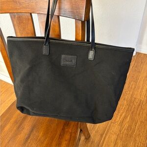 Cleobella Black nearly perfect cancas Tote Bag large